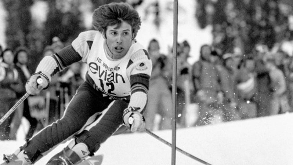 Photo Vintage 1976 : Hansi Hinterseer Au Slalom Géant Masculin - Bergisel